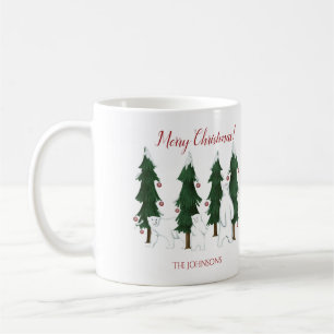 Trois ours polaires Joyeux Noël Mug de vacances