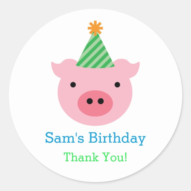 Trois Petits Cochons Favorisent Sticker (Devant)