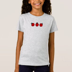 Trois Petits Ladybugs - T-Shirt de jersey fin pour