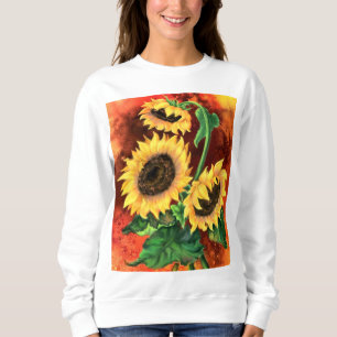 Trois Sweatshirts de tournesols