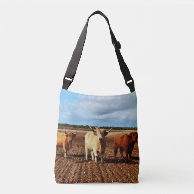 Trois Vaches Vilaines Des Highlands, Sac Unisex Cr (Devant)