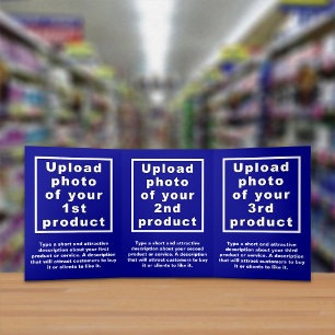Trois Volets Carte bleue triplée pour produits d'affaires
