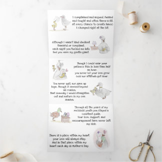 Trois Volets Carte de fête de la mère (du fils)