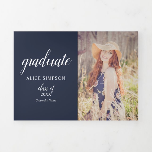 Trois Volets Faire-part Tri-Fold (Page de couverture)