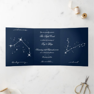 Trois Volets Invitation à un mariage romantique BookTok - Bélie