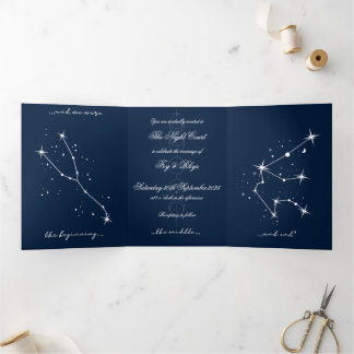 Trois Volets Invitation à un mariage romantique BookTok - Tauru