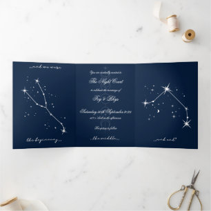Trois Volets Invitation à un mariage romantique BookTok - Tauru