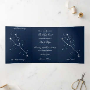 Trois Volets Invitation à un mariage romantique BookTok - Tauru