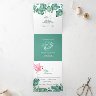 Trois Volets Invitation de mariage de destination