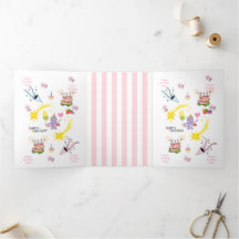 Joyeux Anniversaire Carte Tri-Fold Cakecupake Pieu