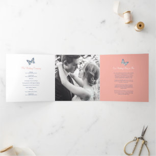 Trois Volets Programme de renouvellement mariage corail bleu fo