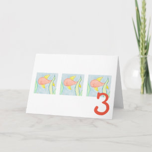 Troisième carte d'anniversaire