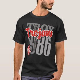 Troja-Trojan-schwarzes T-Shirt