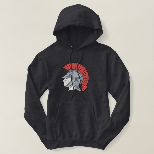 Trojan Bestickter Hoodie (Design vorne)