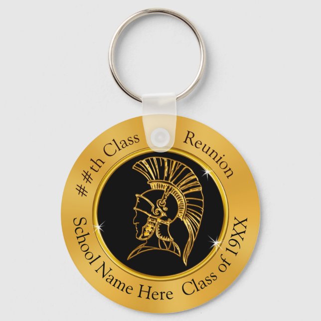 Trojan Class-Wiedersehen-Gastgeschenke, Schwarz un Schlüsselanhänger (Vorderseite)