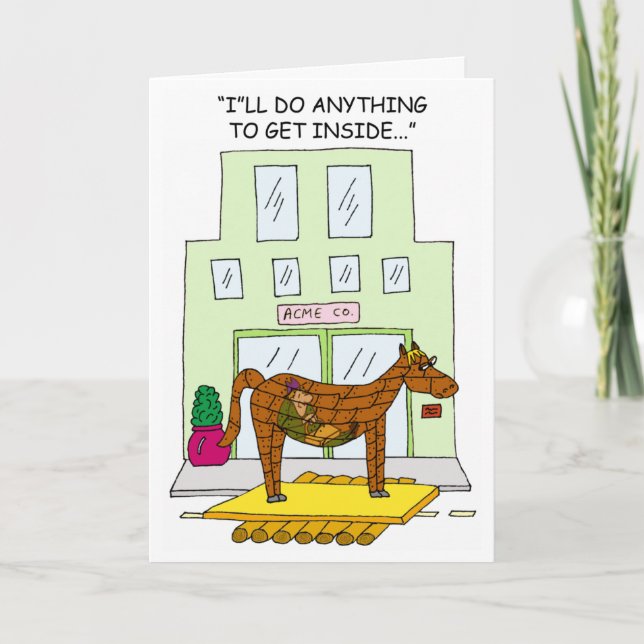 Trojan de la carte de voeux du vendeur à froid (Devant)