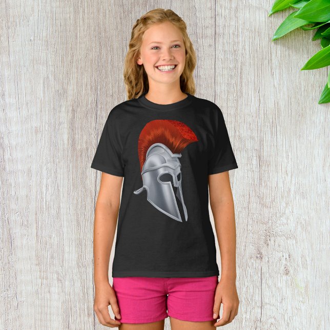 Trojan Helmet Girls T - Shirt (Von Creator hochgeladen)