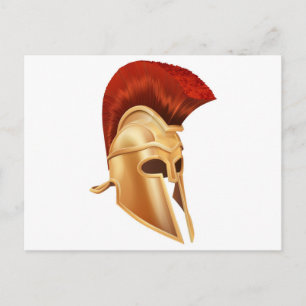 Trojan Helmet Postkarte