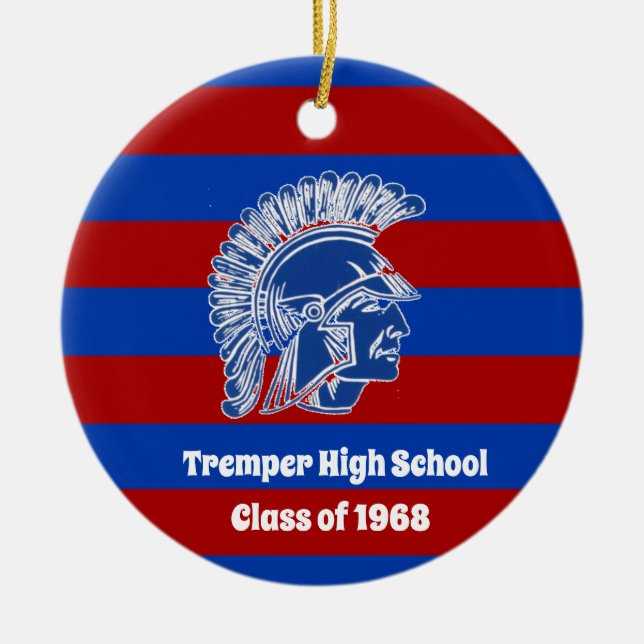 Trojaner Kenosha Wisconsin Keramik Ornament (Vorne)