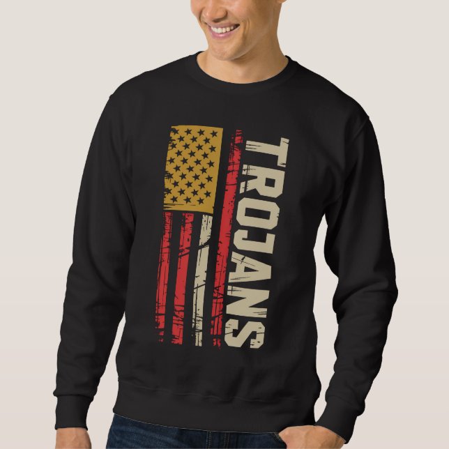 Trojans American Spirit Vintage Patriotic Sweatshirt (Vorderseite)