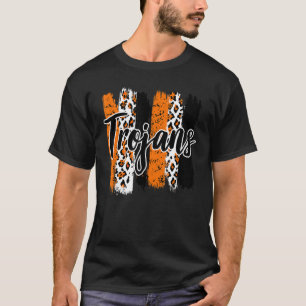Trojans School Sport Fan Team Spirit Mascot T-Shirt