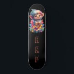 *~* Troll AP89 Hippie Neon Whimsical Initial Niedl Skateboard<br><div class="desc">(Suchen Sie den Code AP89 für Troll-Objekte und AP88 für mittelalterliche Themen ) Einfache Übertragung auf andere Zazzle-Produkte. Skateboard im Hintergrund. Die Hippie NEON Farben nur Pop Anpassen / Personalisieren Sie Ihre INITIALE / MONOGRAM. Niedlicher lustiger Langhaartroll. Whimsical Niedlich Fun Bright RAINBOW Neonfarben. Dies ist ein beliebtes Trending Design für...</div>