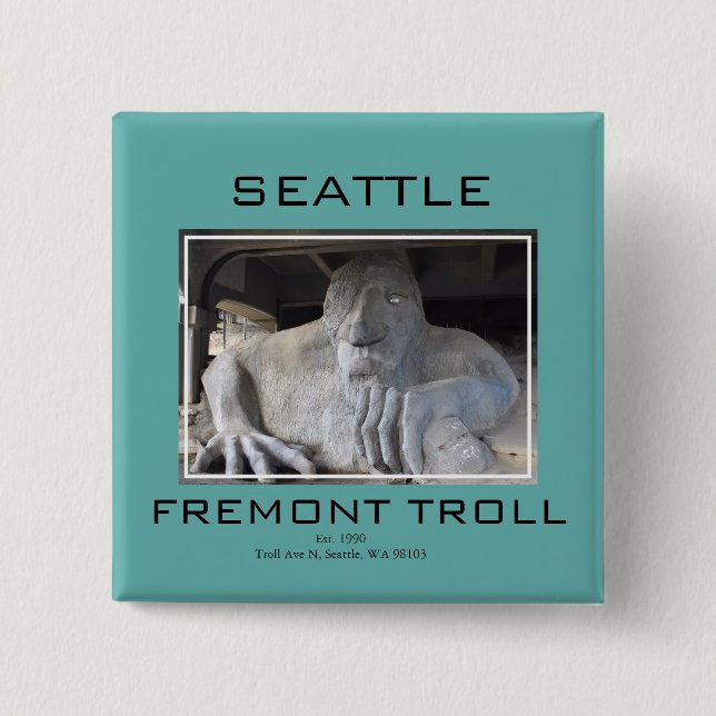 Troll-Button von Seattle Button (Vorderseite)