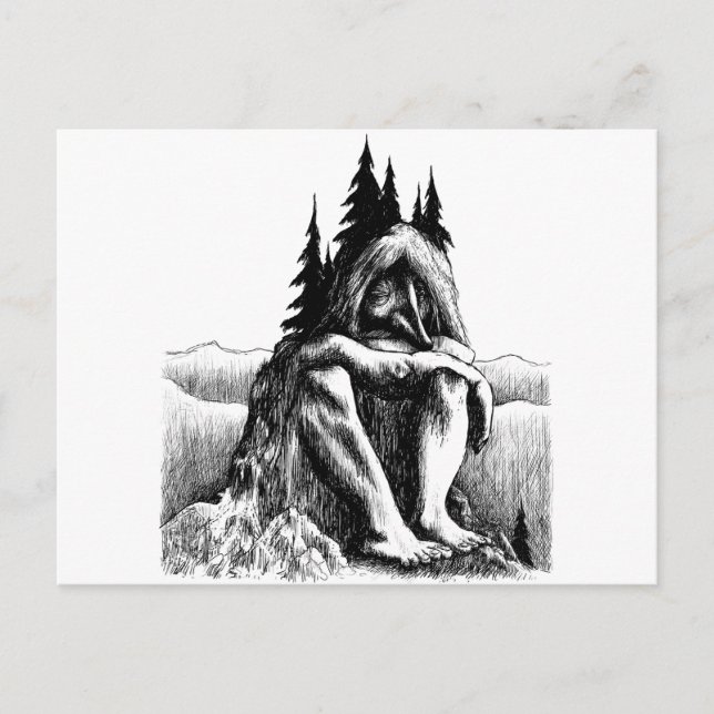 Troll-Clipart-14 Postkarte (Vorderseite)