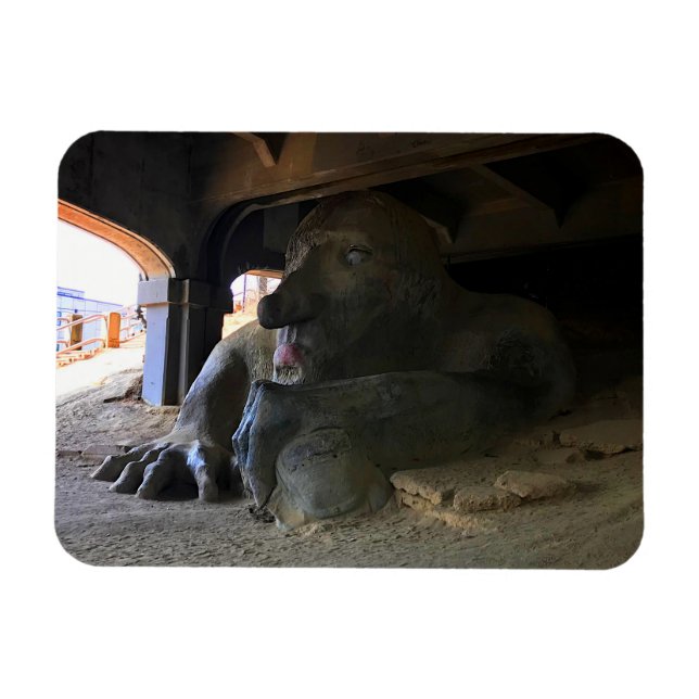 Troll de Seattle Fremont #2 Magnet (Horizontal)