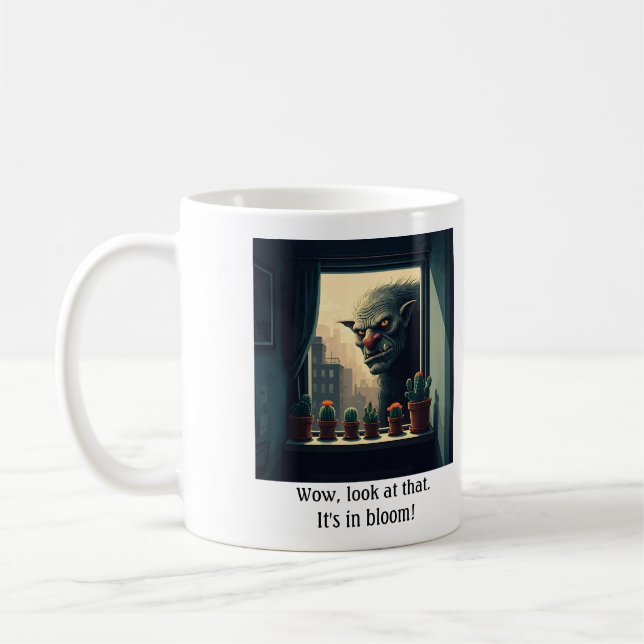 Troll-Fenster Sill Kaktus-Tasse Kaffeetasse (Links)