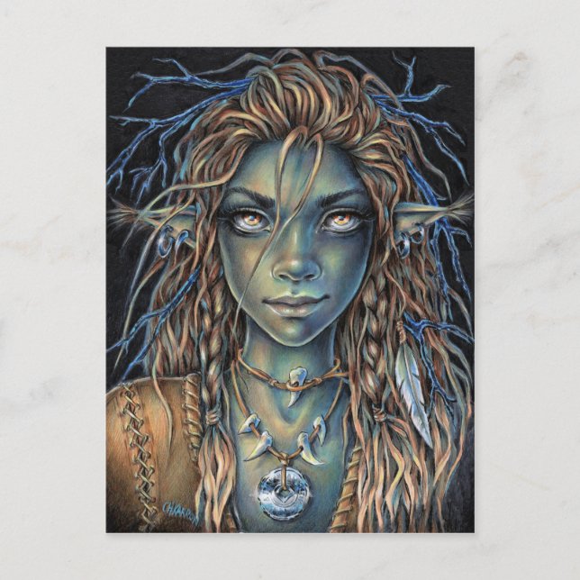 Troll Girl Postkarte (Vorderseite)