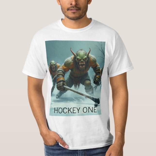 Troll Ice Hockey Ein T - Shirt (Vorderseite)