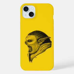 Troll in Schwarz-Gelb-Design iPhone 15 Plus Hülle