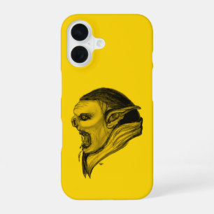 Troll in Schwarz-Gelb-Design iPhone 16 Hülle