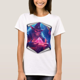 Troll mit glänzender Pyramide und Hummingvögeln T-Shirt