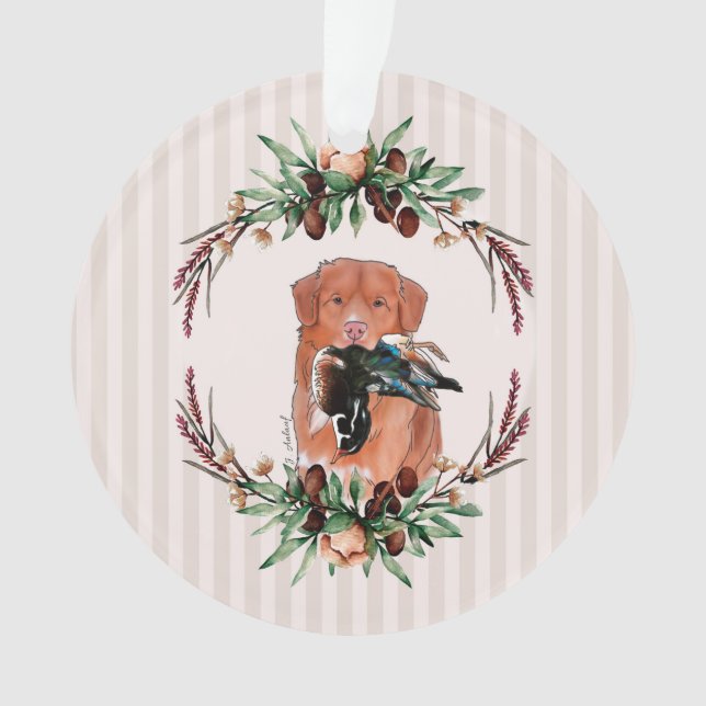 Troll mit Holzente Ornament (Vorderseite)