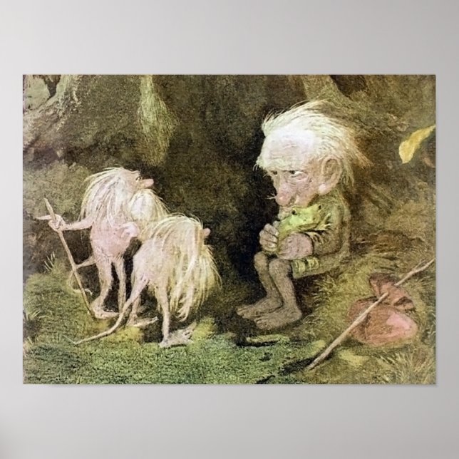 Troll mit seinem Begleiter Frosch Poster (Vorne)