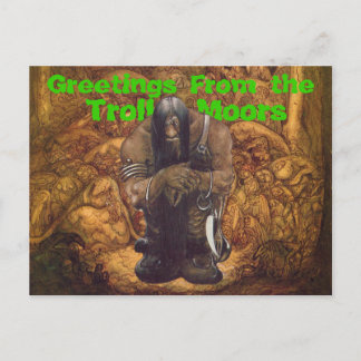 Troll Moors Greetings Postkarte