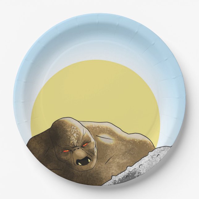Troll Pappteller (Vorderseite)