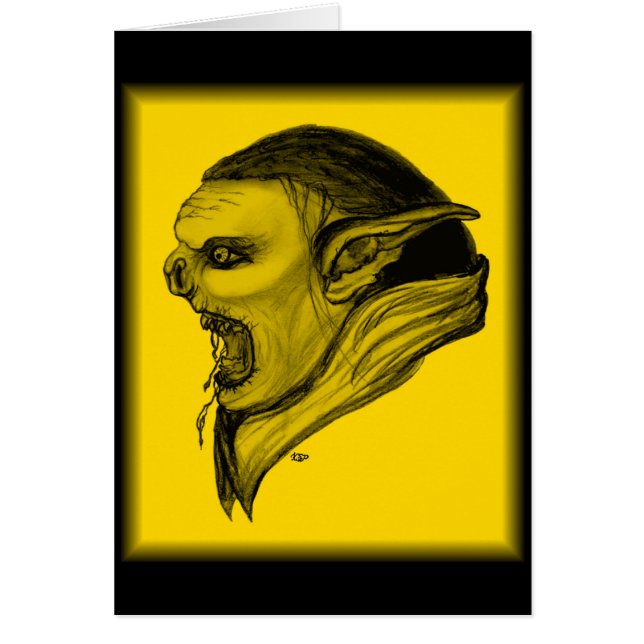 Troll schwarz gelb design (Vorne)