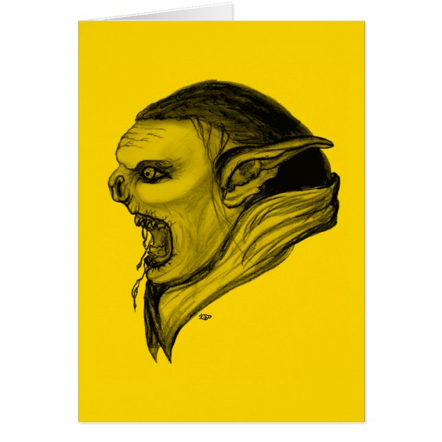 Troll schwarz gelb design (Vorne)