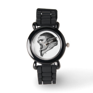 Troll - Schwarzweiß Armbanduhr