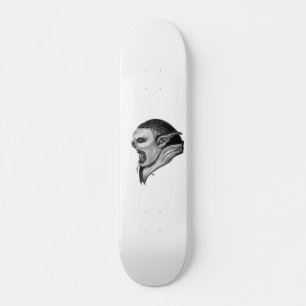 Troll Schwarzweiß-Design Skateboard