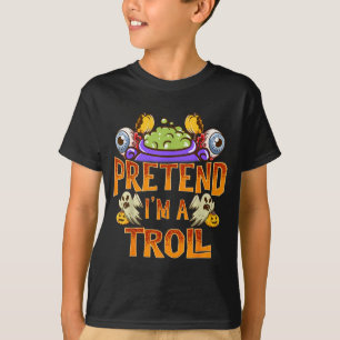 Troll-Shirt-Kostüm Lustiger Halloween-Spaß T-Shirt