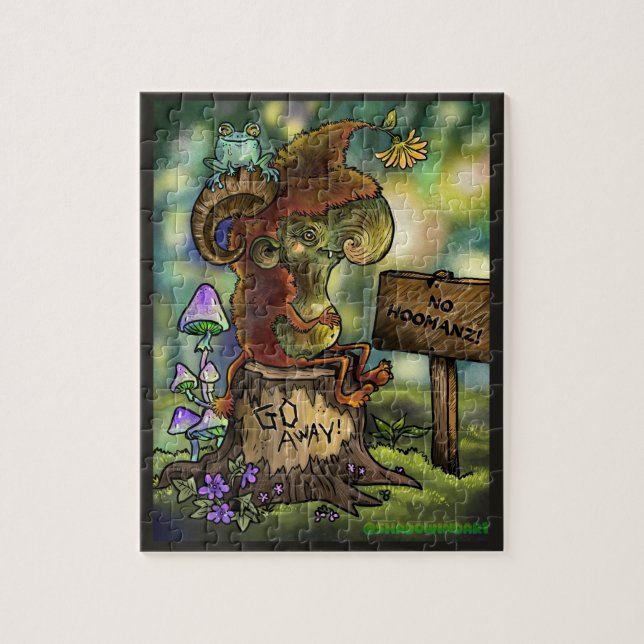 Troll Stump "No Humans" (Vertikal)