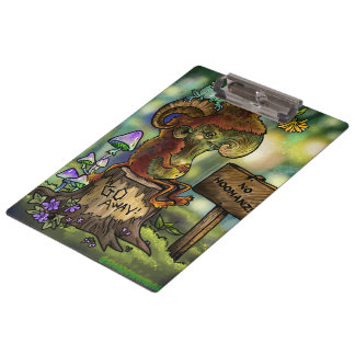 Troll Stump "No Humans" Klemmbrett