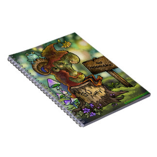 Troll Stump "No Humans" Notizblock