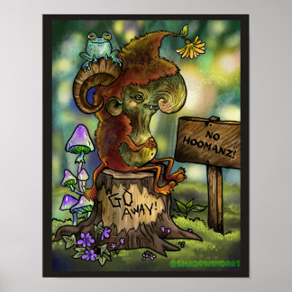 Troll Stump "No Humans" Poster