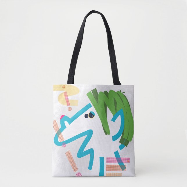 Trollen, Trollen, Trollen, Schleppen Moderne Kunst Tasche (Vorderseite)