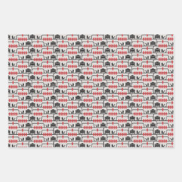 Trolley Problem Wrapping Paper (3 Designs) Geschenkpapier Set